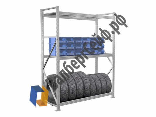 Стеллаж MS Pro 300/90x100/3 яруса